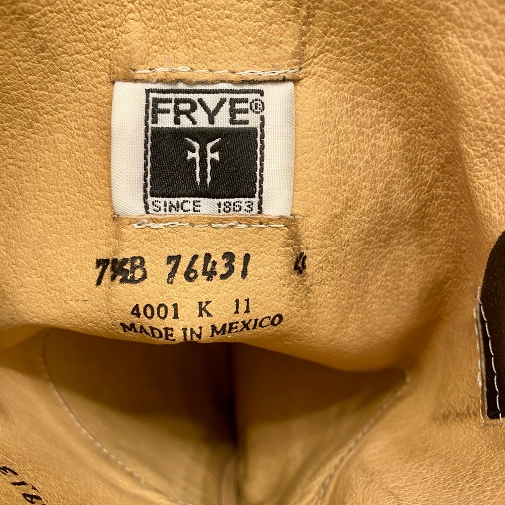 Frye Melissa Button Back Zip Riding Boot Size 7.5 Women’s - Cognac - Picture 6 of 13